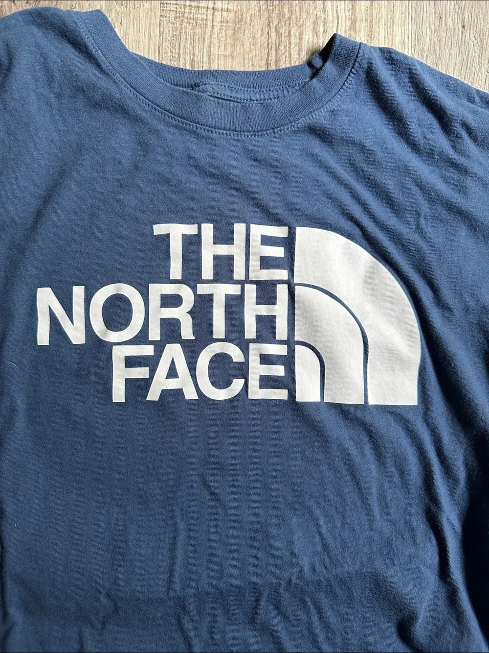 Men’s The North Face Navy Blue Tee with White Logo